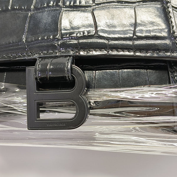 Hourglass S Calfskin Black