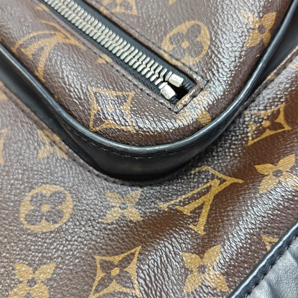 JOSH Monogram Coated Canvas Brown