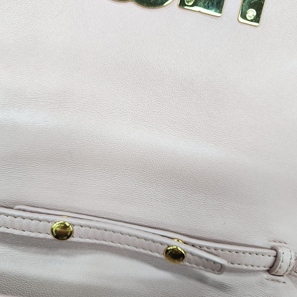 My Miu Quilted Lambskin Pink