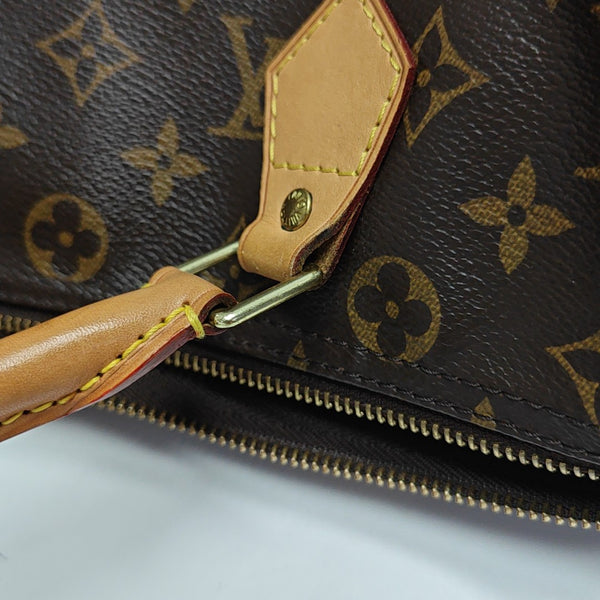 SPEEDY 30 Monogram Coated Canvas Brown