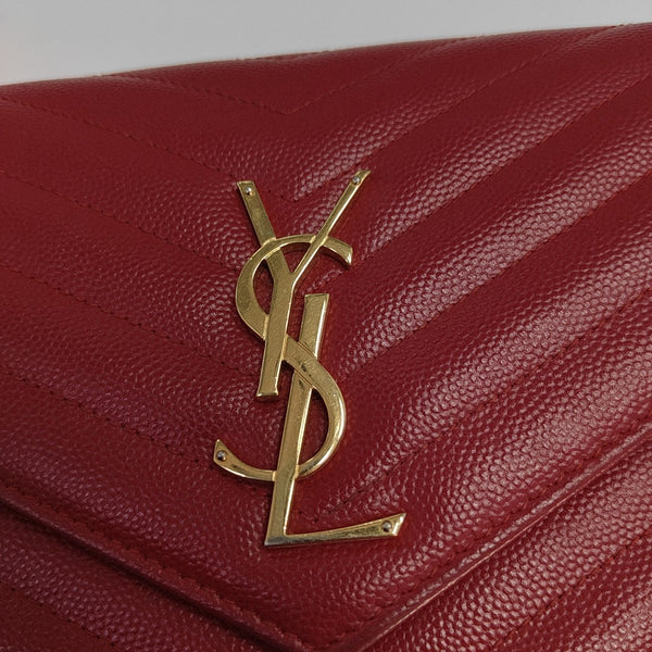MONOGRAM Medium Quilted Calfskin Red