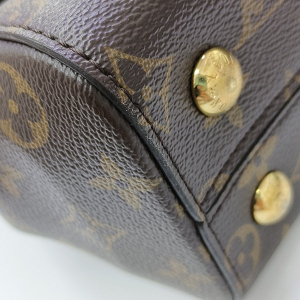 CLUNY PM Monogram Coated Canvas Brown