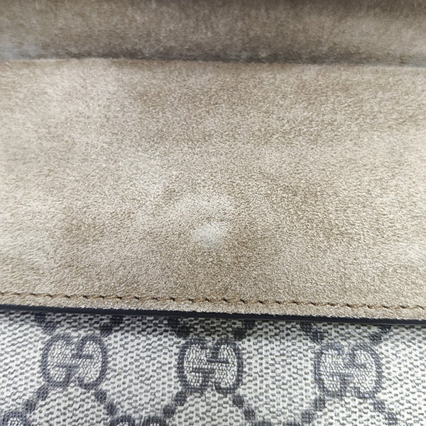 Dionysus Mini Monogram Coated Canvas Beige