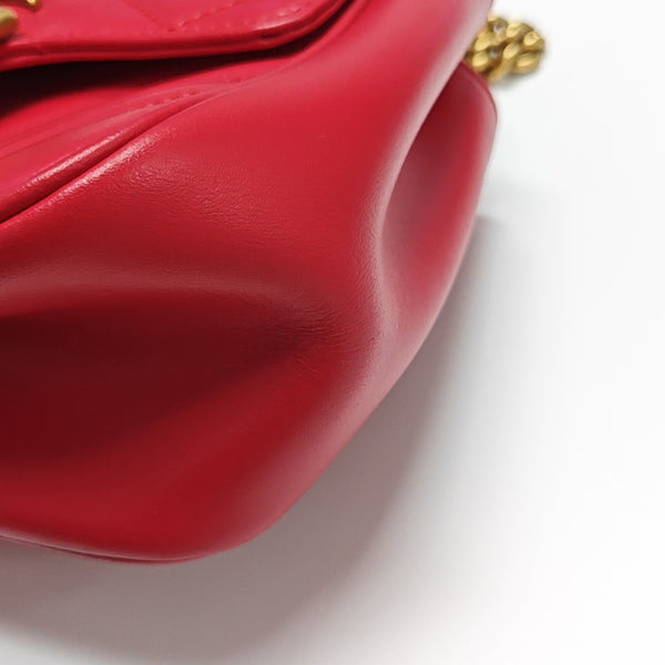 GG Marmont Mini Quilted Calfskin Red