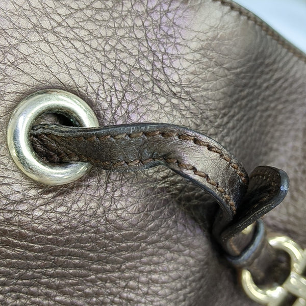 Gancini Calfskin Brown