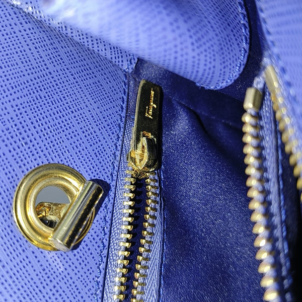 Calfskin Tote Bag Blue