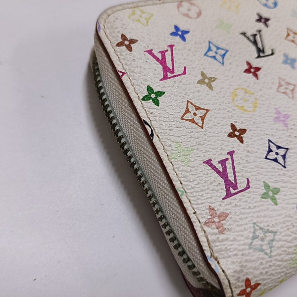 ZIPPY Monogram Coated Canvas White Wallet