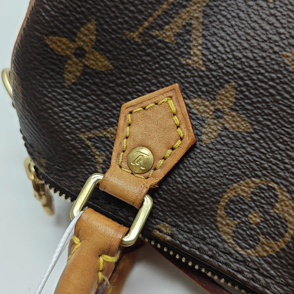 SPEEDY Nano Monogram Coated Canvas Brown