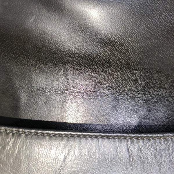 Leather Shoulder Bag Black