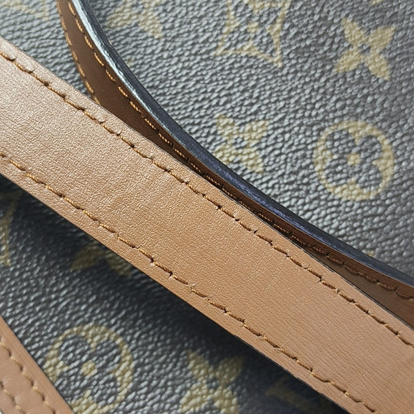 DAUPHINE Mini Monogram Coated Canvas Brown