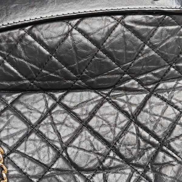 GABRIELLE Small Quilted Calfskin Black