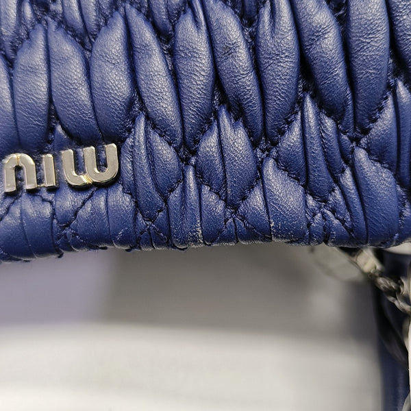 Quilted Lambskin Blue