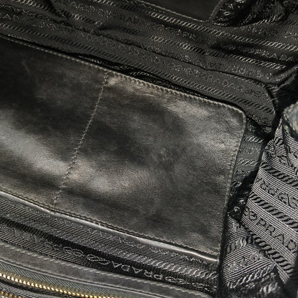 Quilted Calfskin Shoulder Bag Black