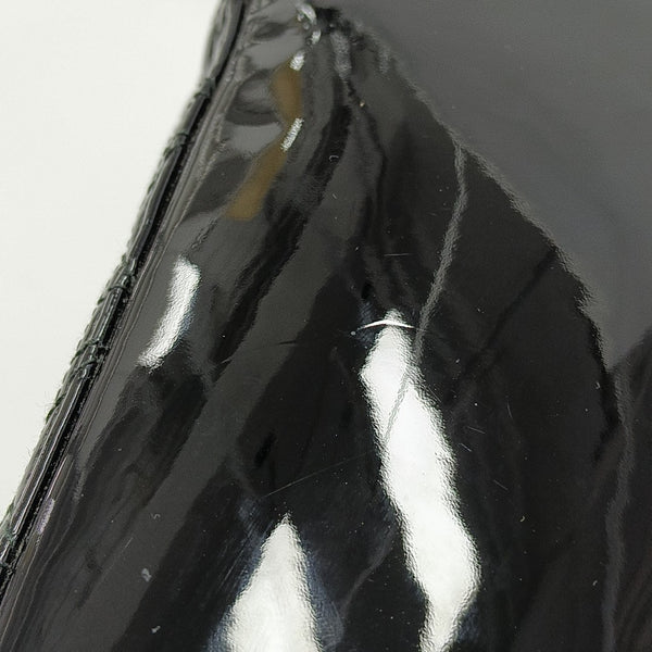 Lady Dior Medium Cannage Patent Leather Black
