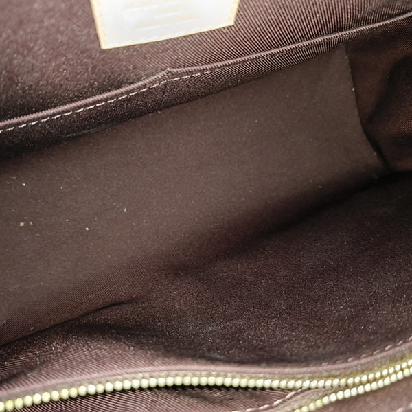 CLUNY MM Monogram Coated Canvas Brown