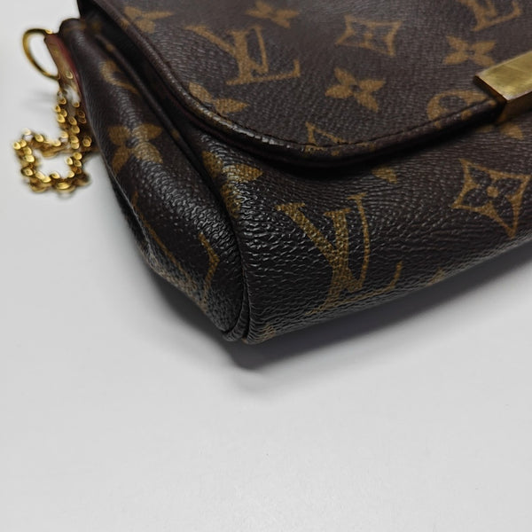 FAVORITE PM Monogram Coated Canvas Brown