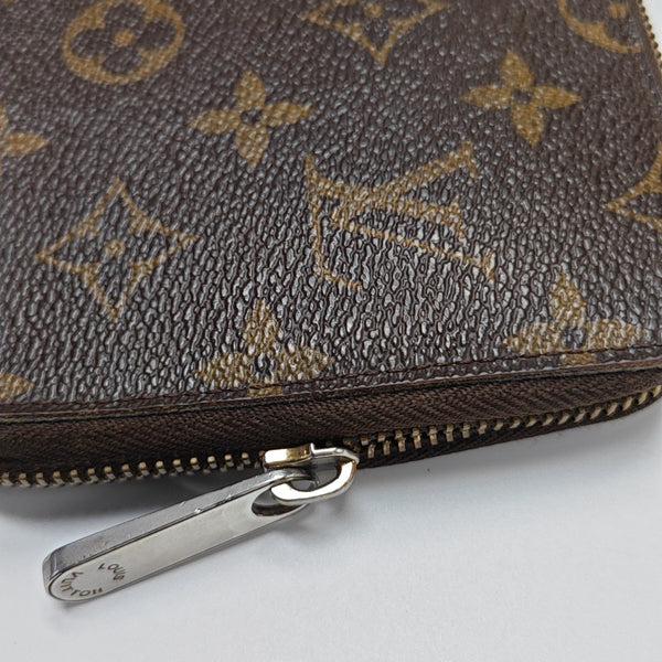 ZIPPY Monogram Coated Canvas Brown Wallet