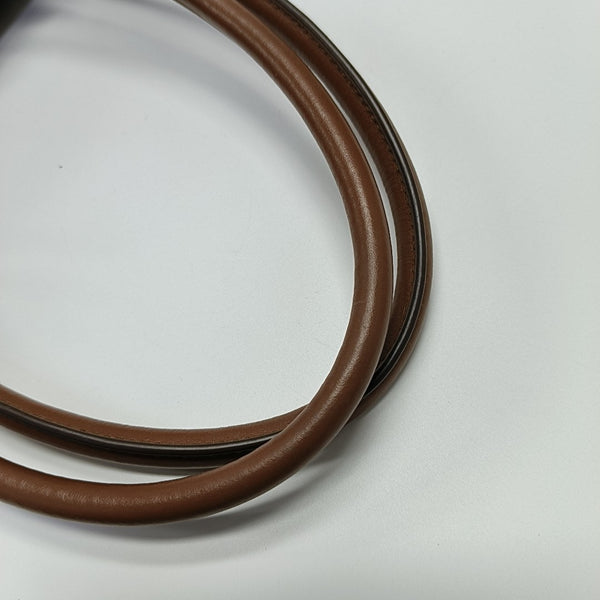 Calfskin Top Handle Bag Brown
