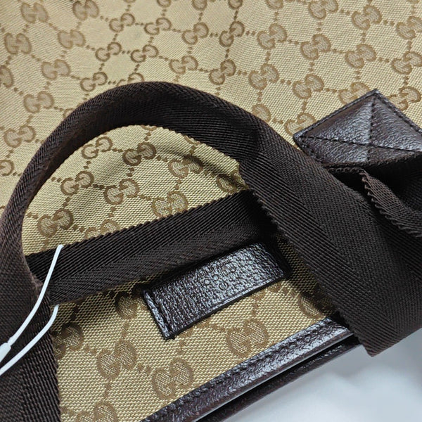 Monogram Canvas Tote Bag Brown