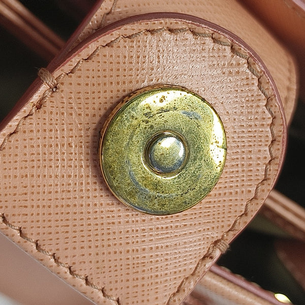 Calfskin Top Handle Bag Pink