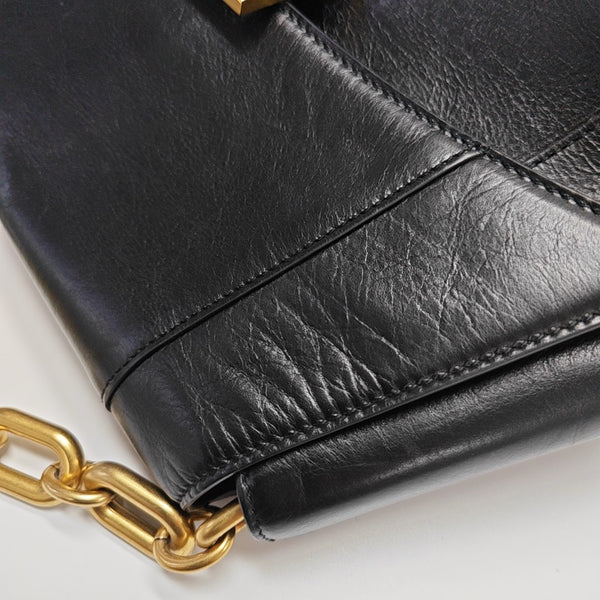 Downtown Small Calfskin Black