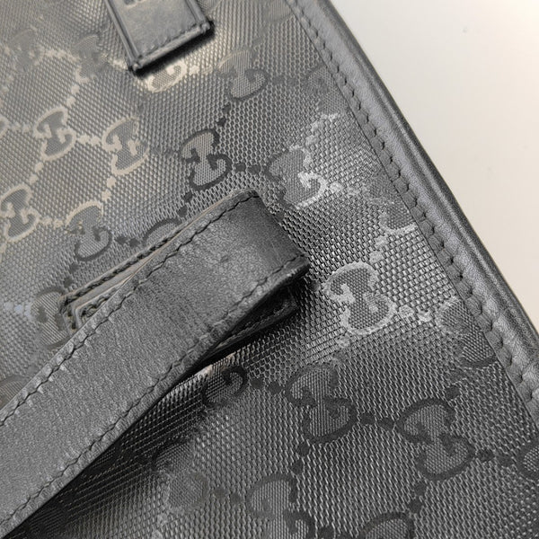 GG Imprime Monogram Coated Canvas Black
