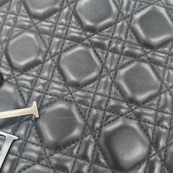Lady Dior Medium Cannage Lambskin Black