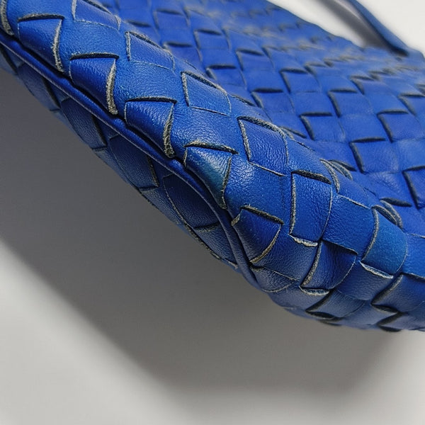 Lambskin Top Handle Bag Blue