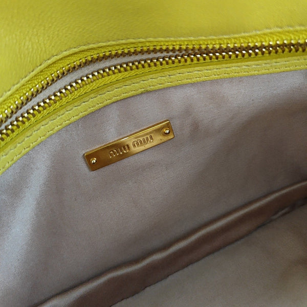 Crystal Quilted Lambskin Yellow