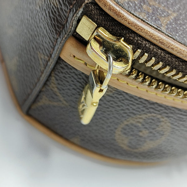 BOITE CHAPEAU Mini Monogram Coated Canvas Brown