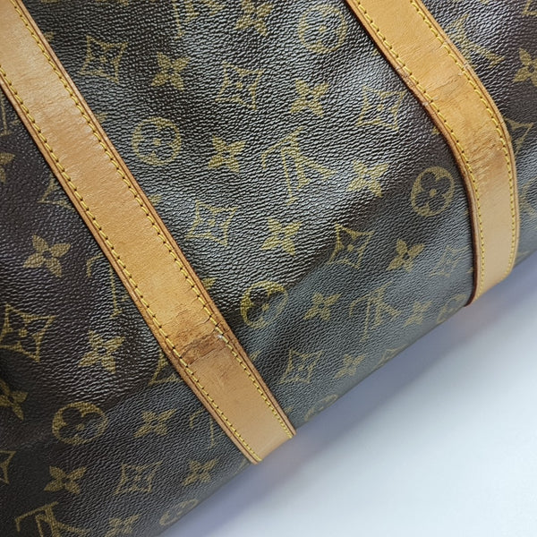 SAC SOUPLE Monogram Coated Canvas Brown