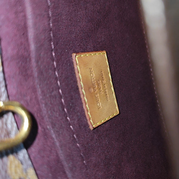 MONTAIGNE BB Monogram Coated Canvas Brown