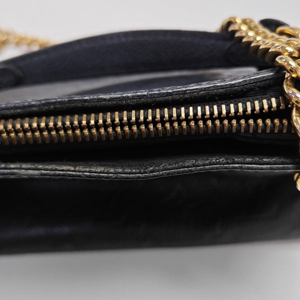 SURENE BB Monogram Calfskin Black