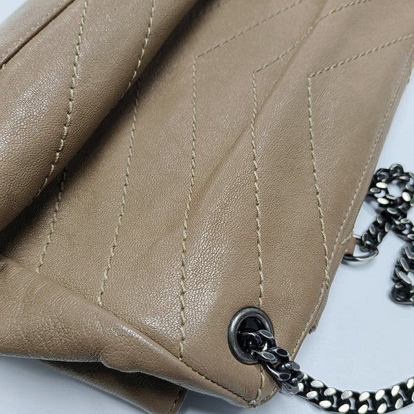NOLITA Small Chevron Lambskin Beige