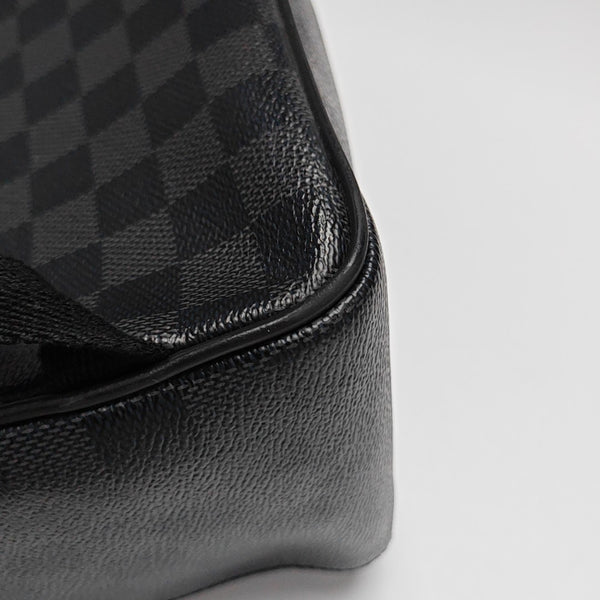 JOSH Damier Graphite Coated Canvas Gray