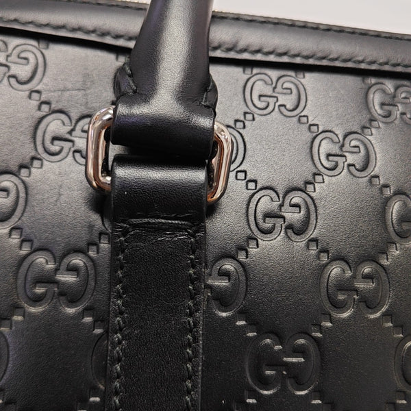 Signature Monogram Calfskin Black