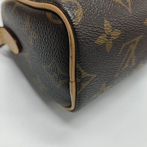 SPEEDY Nano Monogram Coated Canvas Brown