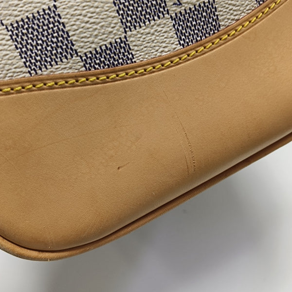 BERKELEY Damier Azur Coated Canvas White