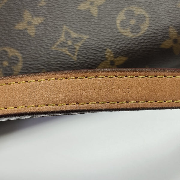 CLUNY MM Monogram Coated Canvas Brown