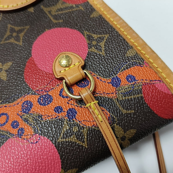 NEVERFULL MM Monogram Coated Canvas Brown