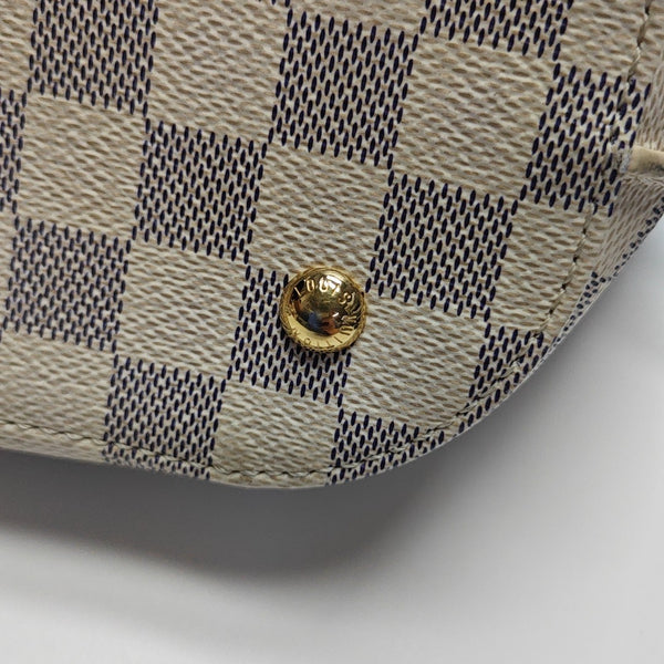 GIROLATA GM Damier Azur Coated Canvas White