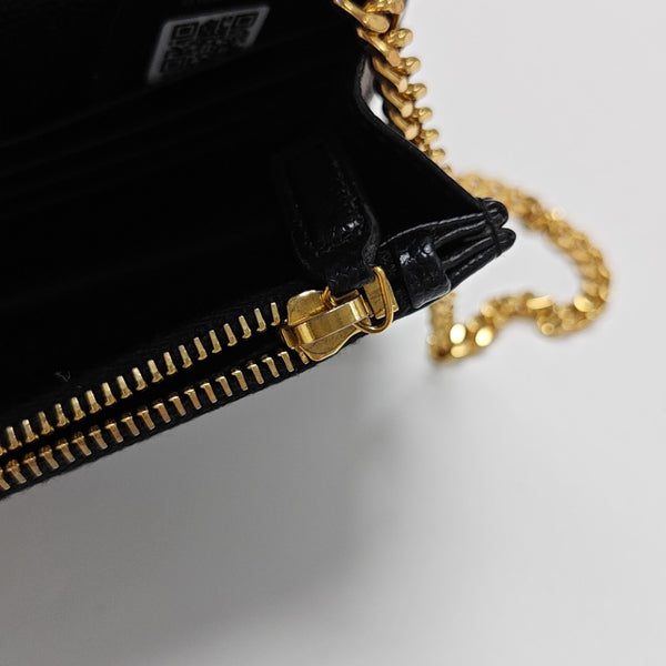 MONOGRAM WOC Chevron Calfskin Black