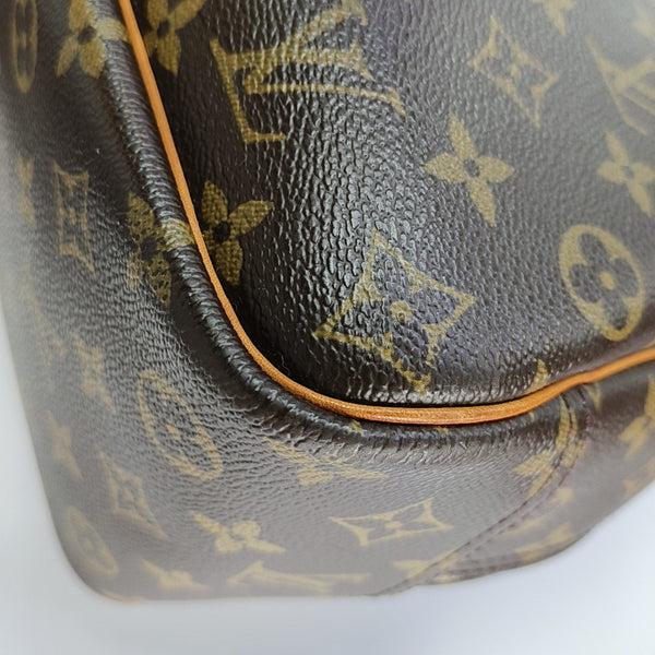 DEAUVILLE GM Monogram Coated Canvas Brown