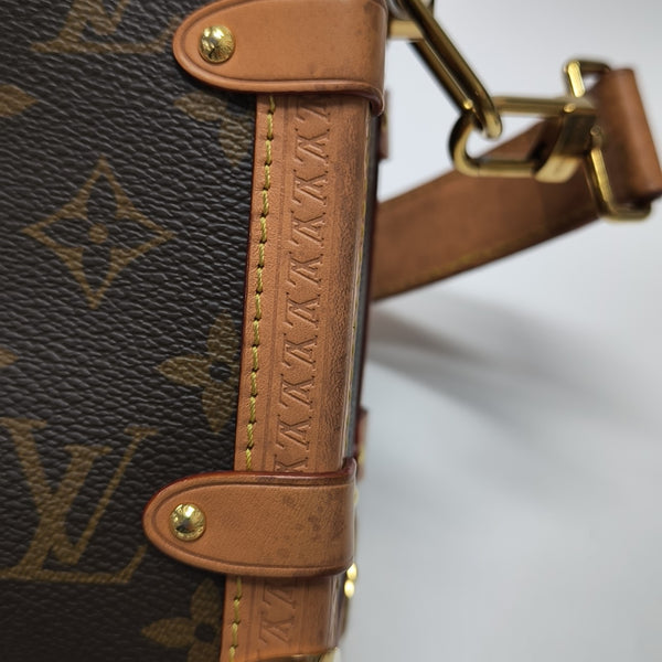 SIDE TRUNK MM Monogram Coated Canvas Brown