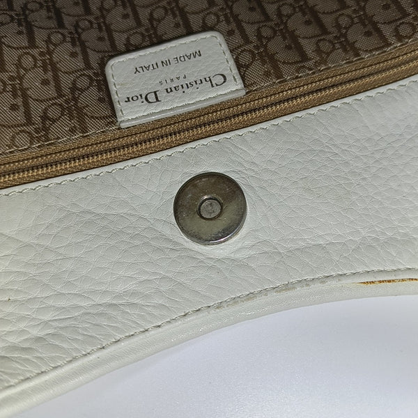 Calfskin Top Handle Bag White