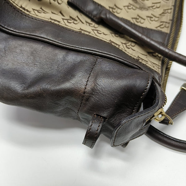 Canvas Top Handle Bag Brown