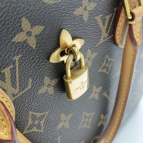 FLOWER Monogram Coated Canvas Brown