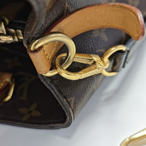 MONTAIGNE Monogram Coated Canvas Brown