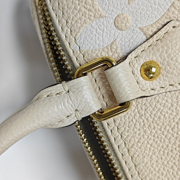 PAPILLON PM Monogram Calfskin White