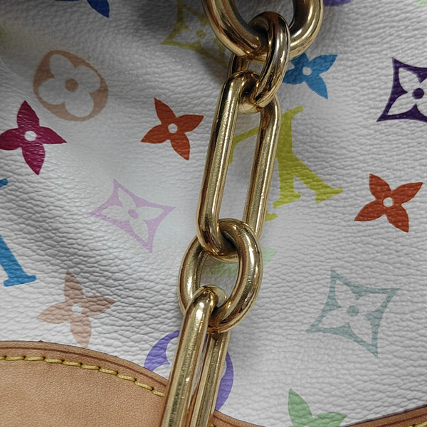 JUDY MM Monogram Coated Canvas White